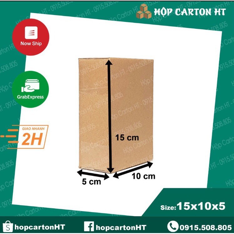 Hộp carton E 15x10x5