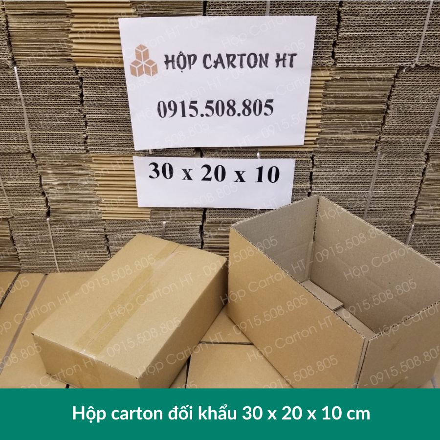 Hộp carton B 30x20x10