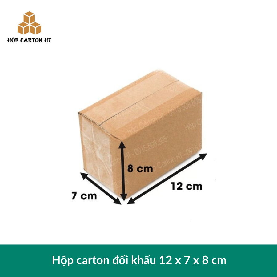 Hộp carton E 12x7x8