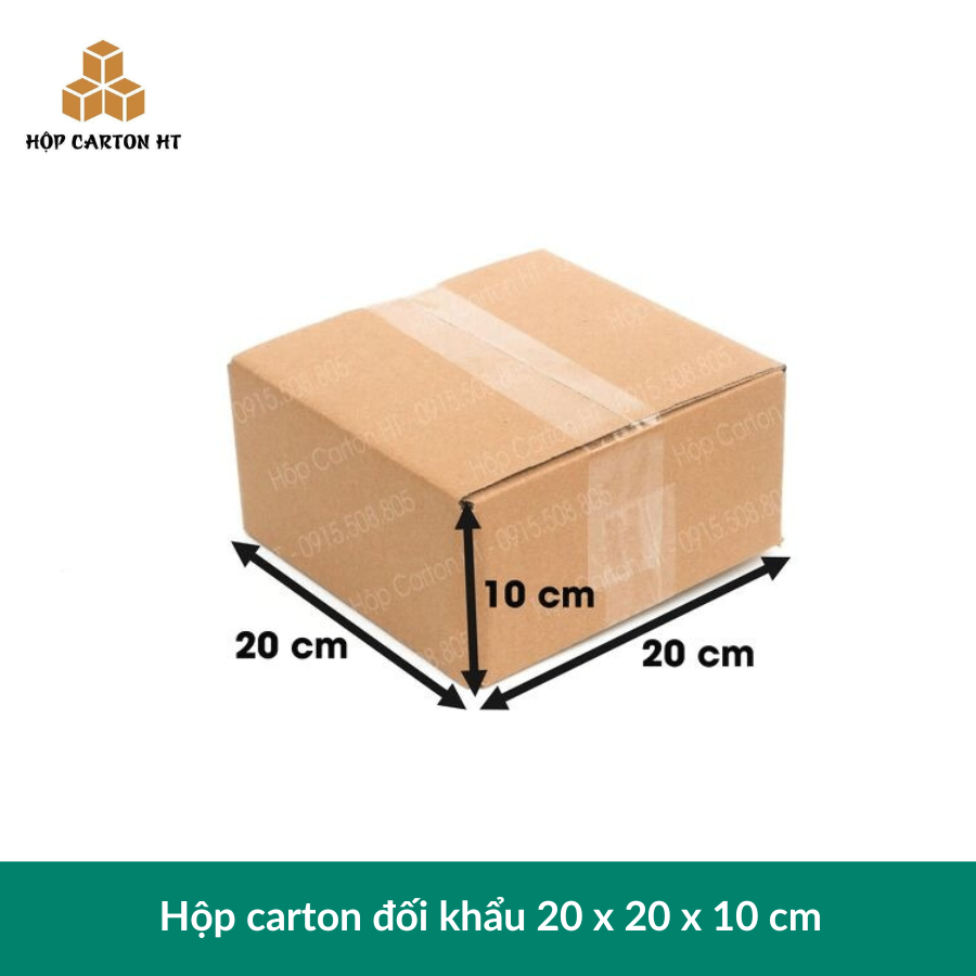 Hộp carton B 20x20x10