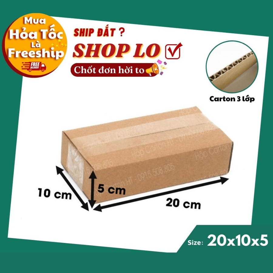 Hộp carton E  20x10x5