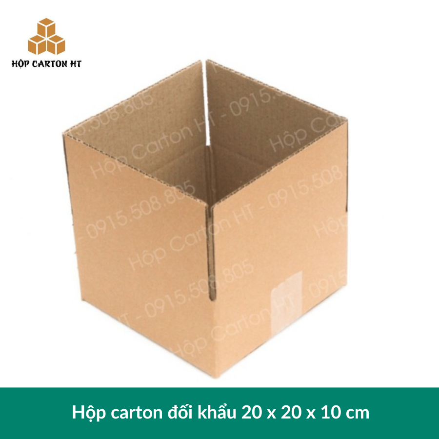 Hộp carton B 20x20x10