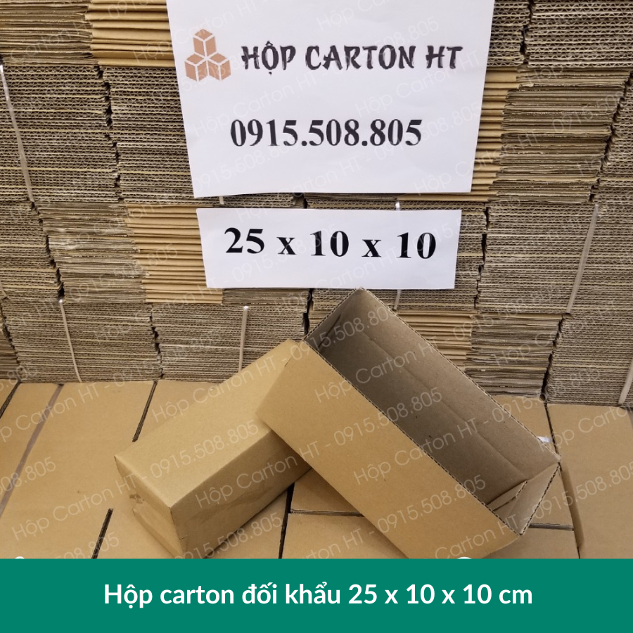 Hộp carton E 25x10x10