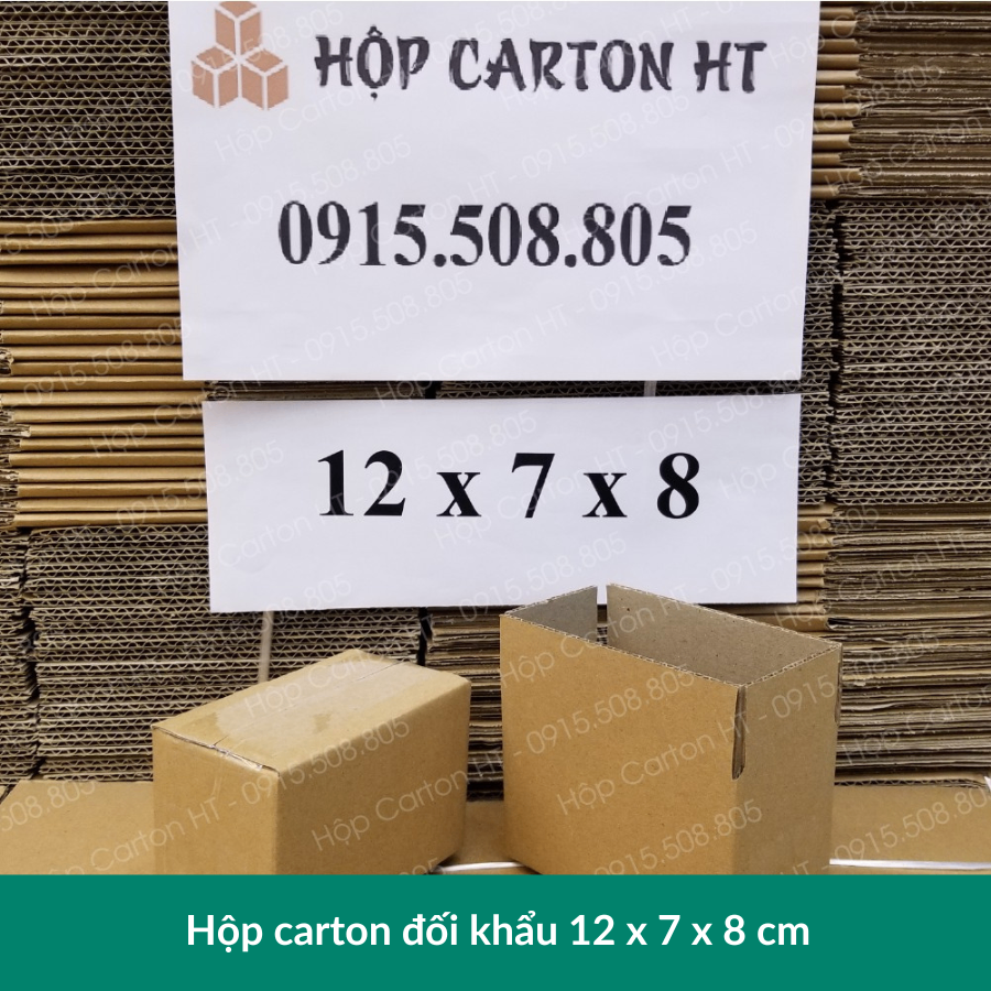 Hộp carton E 12x7x8