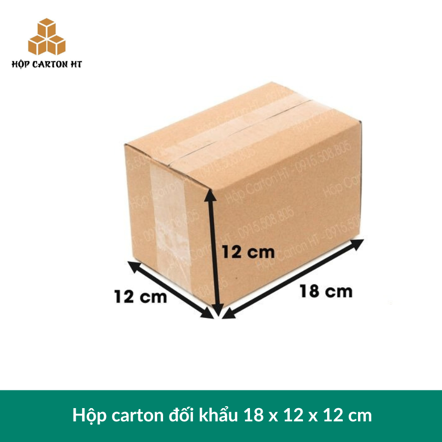 Hộp carton E 18x12x12