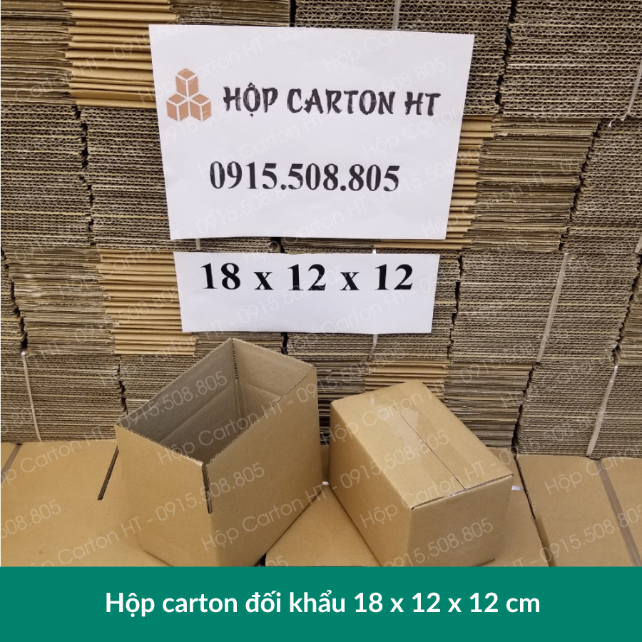 Hộp carton E 18x12x12