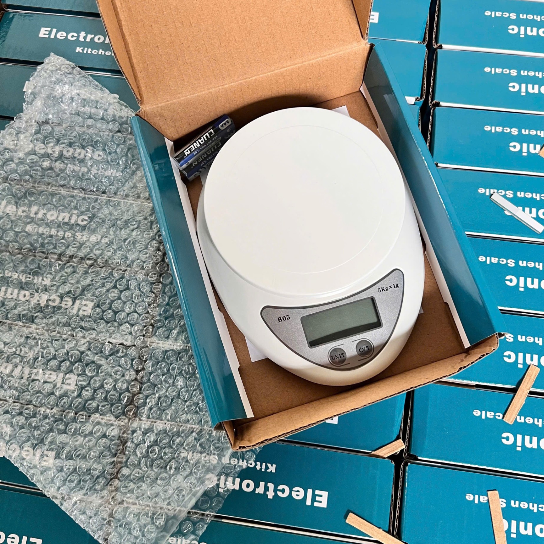 Cân Điện Tử Nhà Bếp 5kg, Cân Tiểu Ly Chia Thực Phẩm Electronic Kitchen Scale B05 - Cân Tiểu Ly Kèm Pin - Giá Sỉ