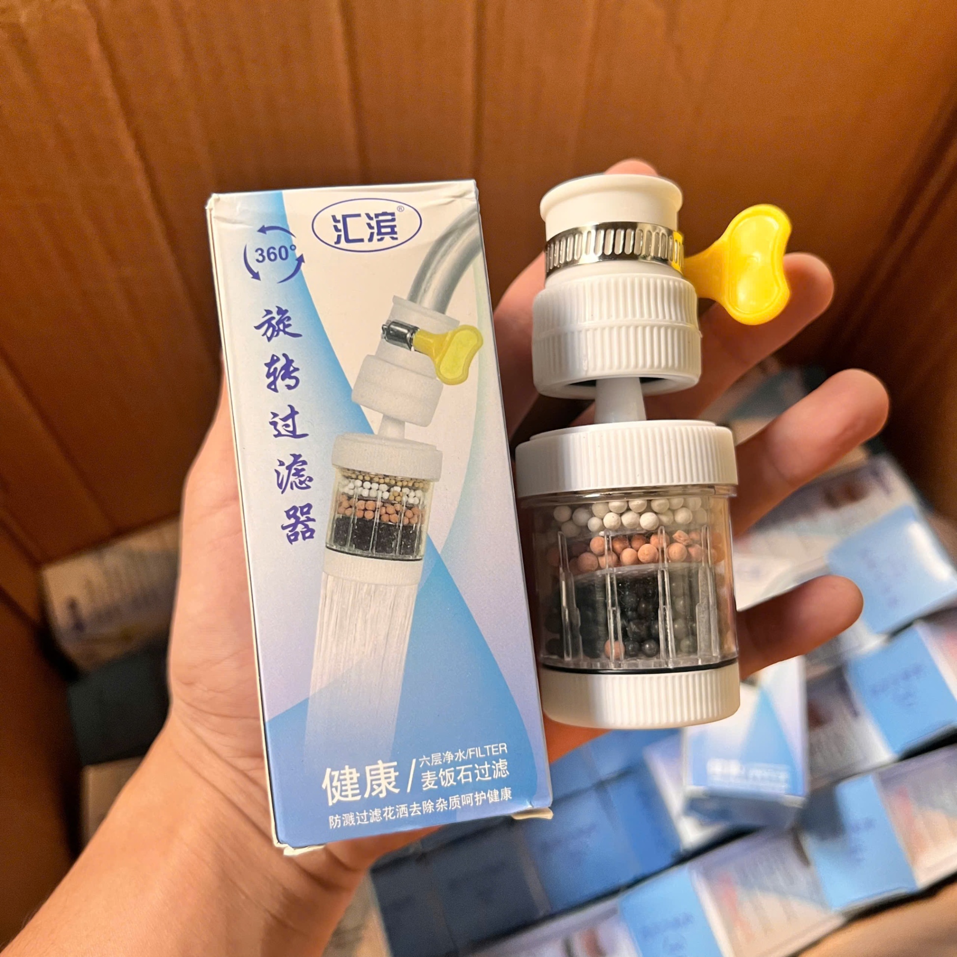 Đầu Vòi Lọc Nước Carbon 6 Lớp Đa Năng Xoay 360° Kích Thước 3x12cm - Đầu Vòi Lọc Nước Carbon 6 lớp 360° - Giá Sỉ