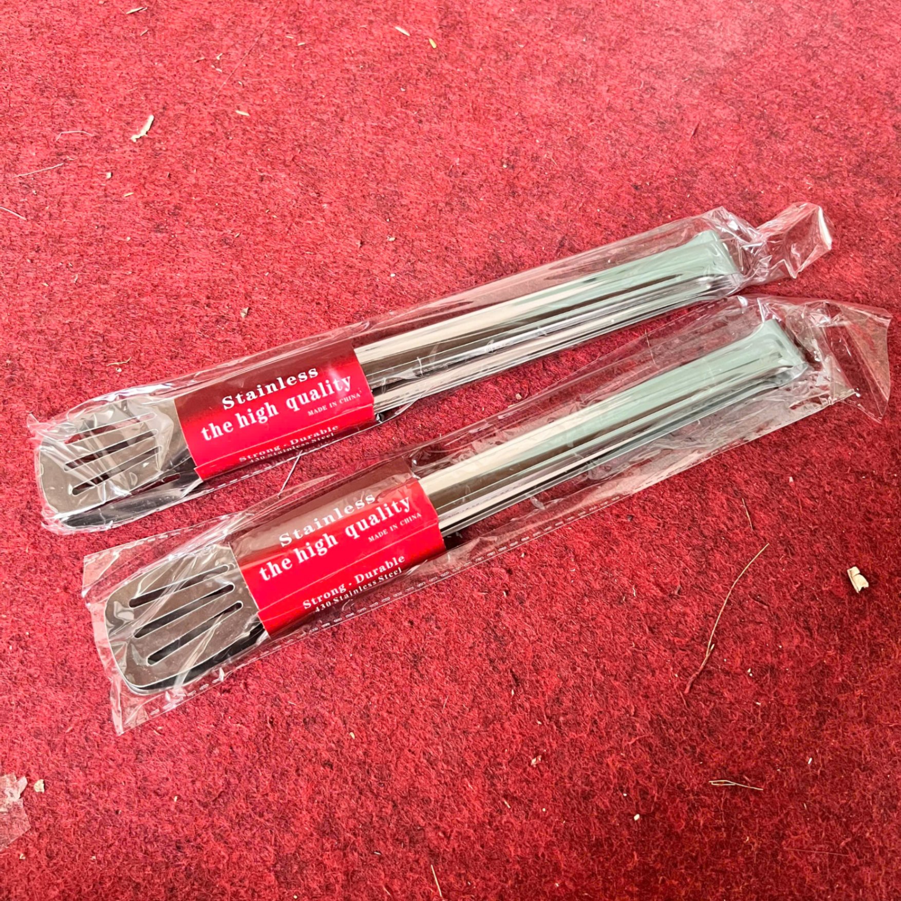 Dụng Cụ Kẹp Gắp Thức Ăn, Đồ Nóng Inox - Kẹp Inox Gắp Bánh, Đồ Nướng, Thức Ăn Có Khía Chống Trượt Đa Năng - Giá Sỉ