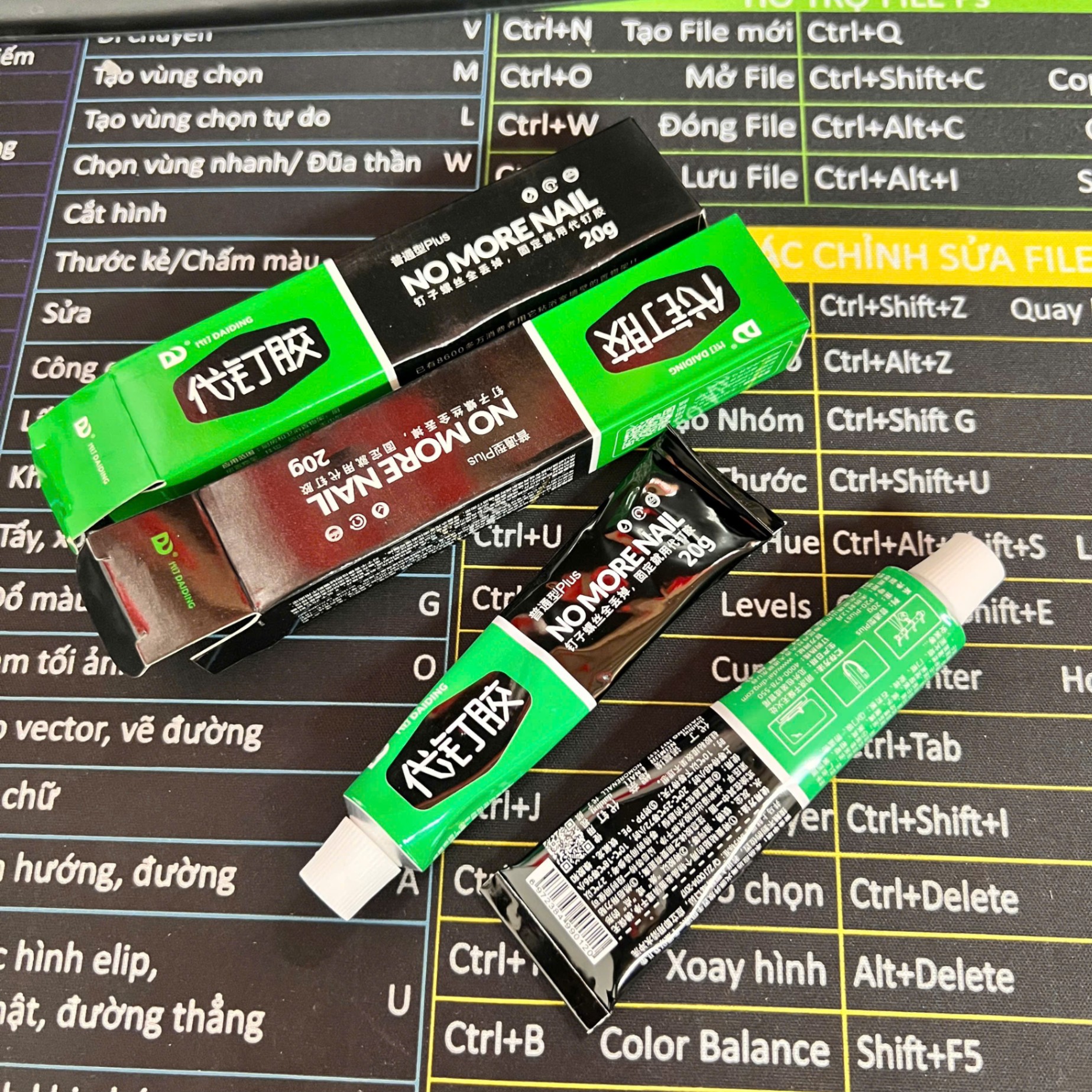 Keo Siêu Dính Đa Năng NOMORENAIL XANH LÁ 20G - Keo Dán Siêu Chắc Mọi Bề Mặt, Nhanh Khô, Không Làm Hỏng Bề Mặt Tường, Không Cần Khoan Đục - Giá Sỉ