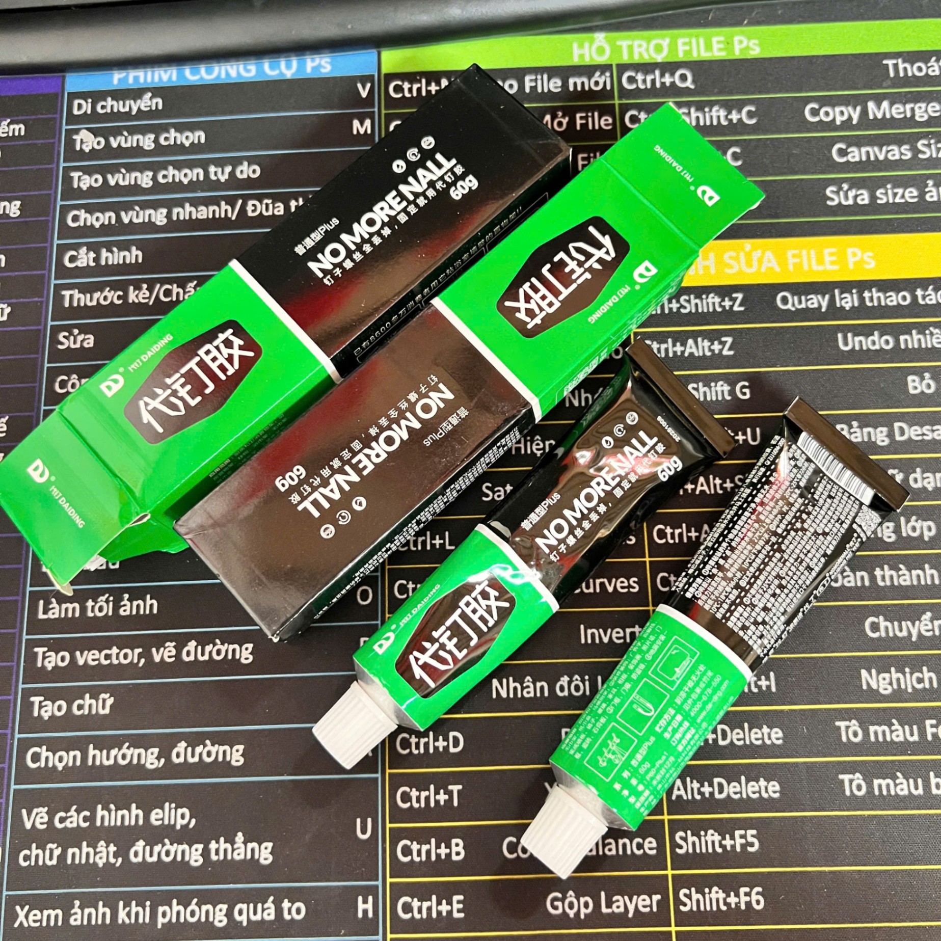 Keo Siêu Dính Đa Năng NOMORENAIL XANH LÁ 60G - Keo Dán Siêu Chắc Mọi Bề Mặt, Nhanh Khô, Không Làm Hỏng Bề Mặt Tường, Không Cần Khoan Đục - Giá Sỉ
