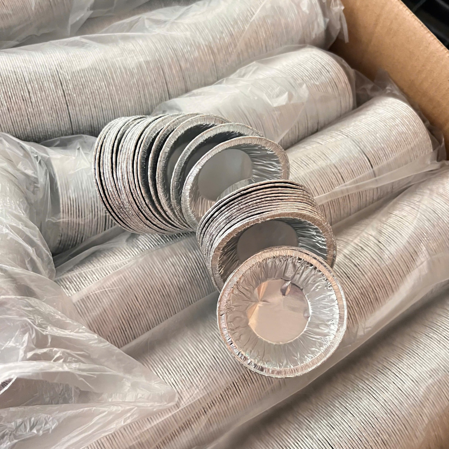Set 250 Đế Cốc Chén Khuôn Giấy Bạc Nướng Thực Phẩm, Nướng Bánh, Nướng Hàu - Set 250 Chén Nhôm Đa Dụng, Cốc Giấy Bạc Nướng Hàu, Bánh Tiện Ích Size 7.2cm