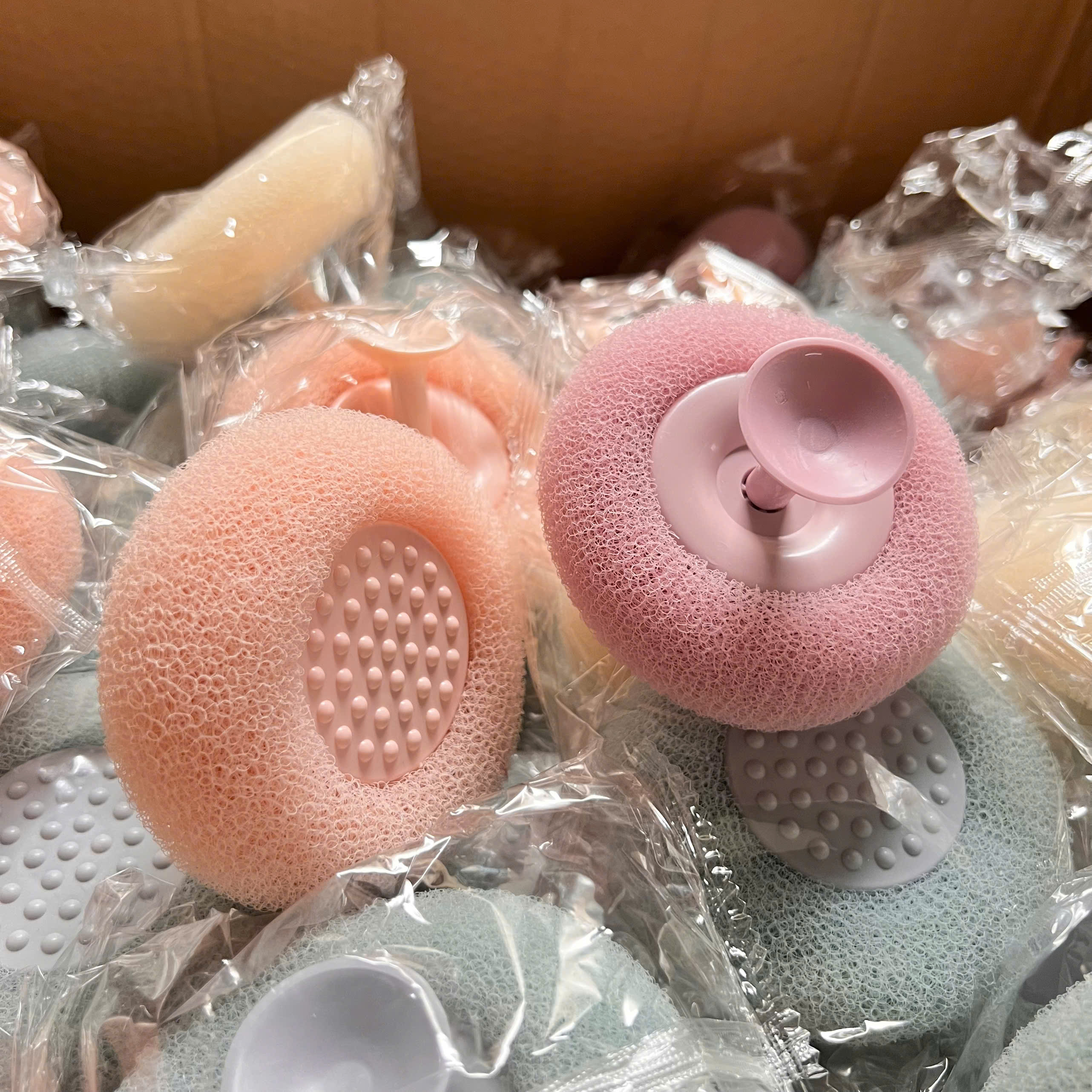 Bóng Xơ Mướp Lưới Chà Lưng Tẩy Tế Bào Chết Mát Xa Cơ Thể - Bông Tắm Tạo Bọt Xơ Mướp 3D - Giá Sỉ