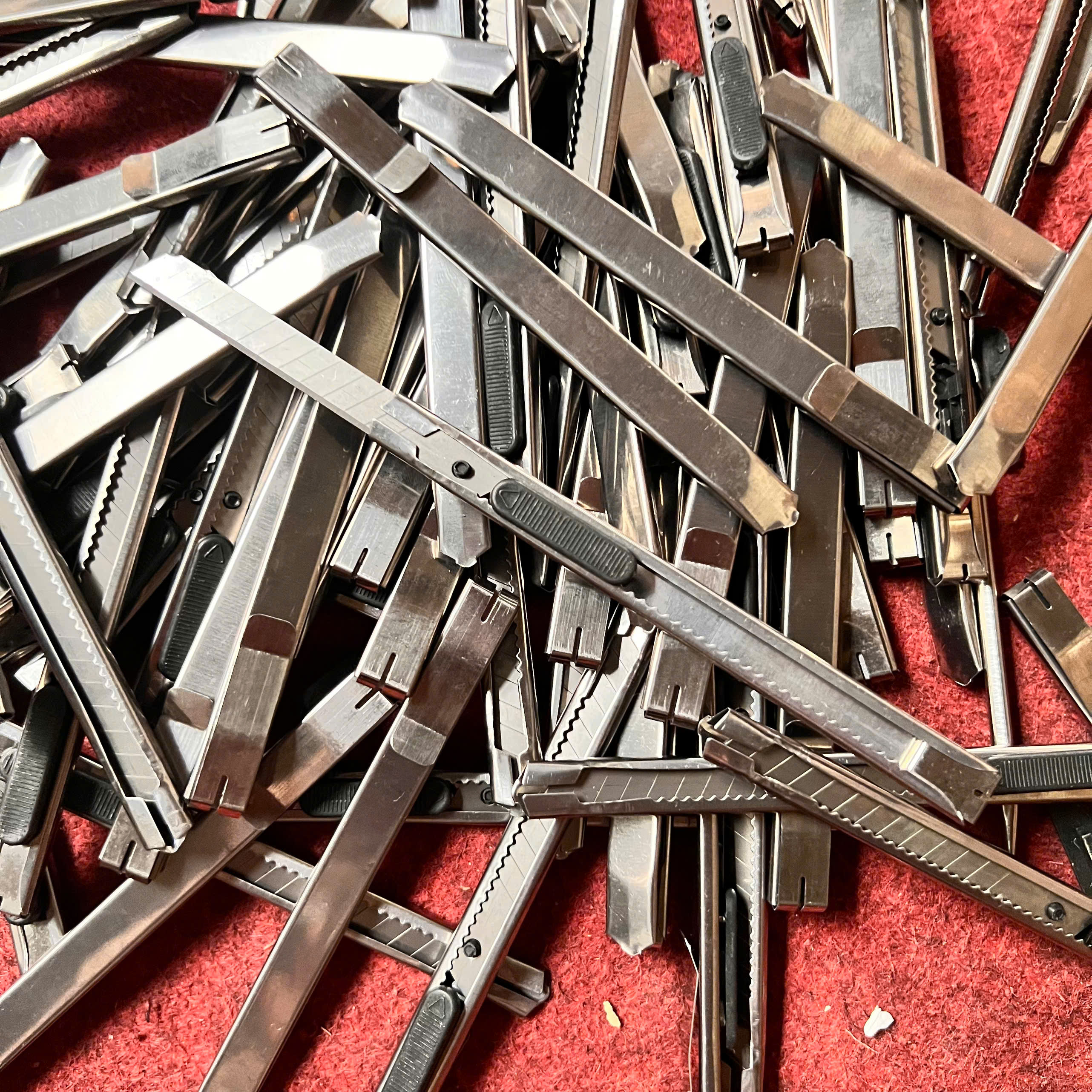 Dao Rọc Giấy Inox Mini, Dao Rọc Giấy Loại Nhỏ, Dao Rọc Giấy Văn Phòng Nhỏ Gọn - Giá Sỉ