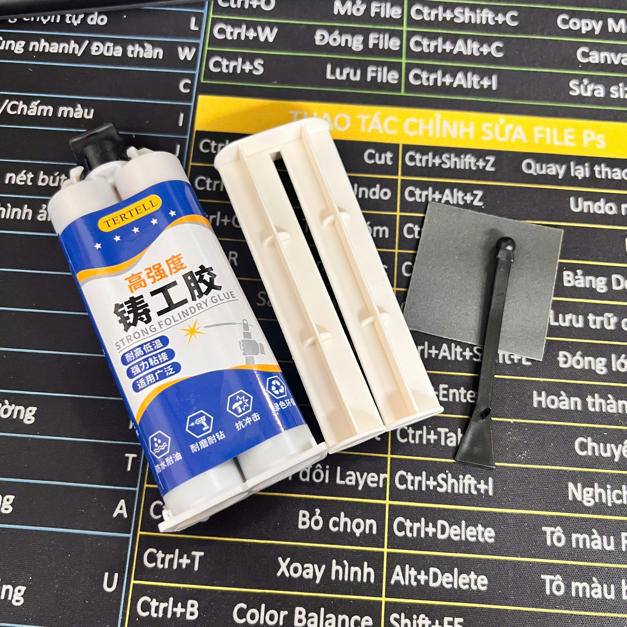 Keo Dán Siêu Dính Chịu Nhiệt 200°C Tuýp 100ml Dán Sắt Thép Kim Loại Nhựa Gỗ Đa Năng - Giá Sỉ