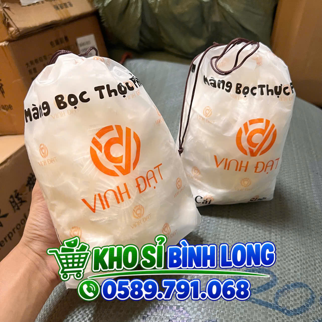 Màng Bọc Thực Phẩm Size To 38CM PE Có Chun Co Giãn Túi Khổng Lồ Chính Hãng Vinh Đạt - Giá Sỉ