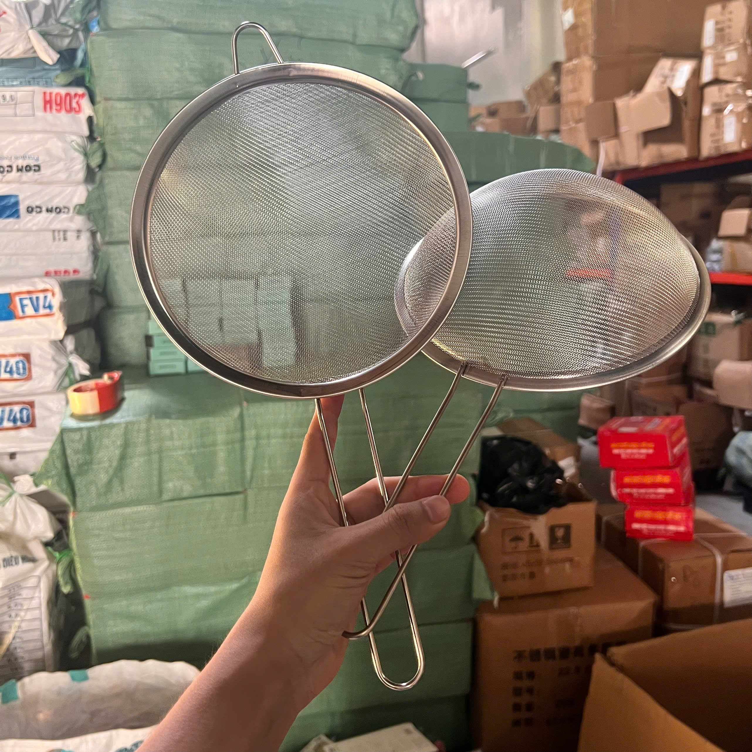 Rây Lọc Inox 20cm , Dụng Cụ Rây Cháo và Đồ Ăn Siêu Mịn Cho Bé Ăn Dặm - Giá Sỉ