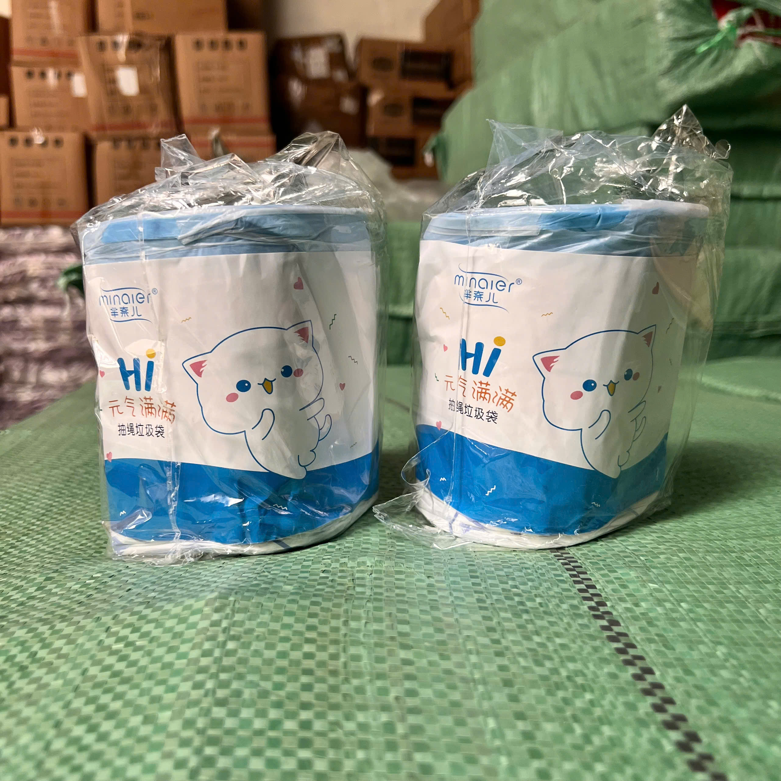 Túi Đựng Rác Có Dây Rút Minaier Tự Phân Huỷ - Túi Rác Dây Rút - Giá Sỉ