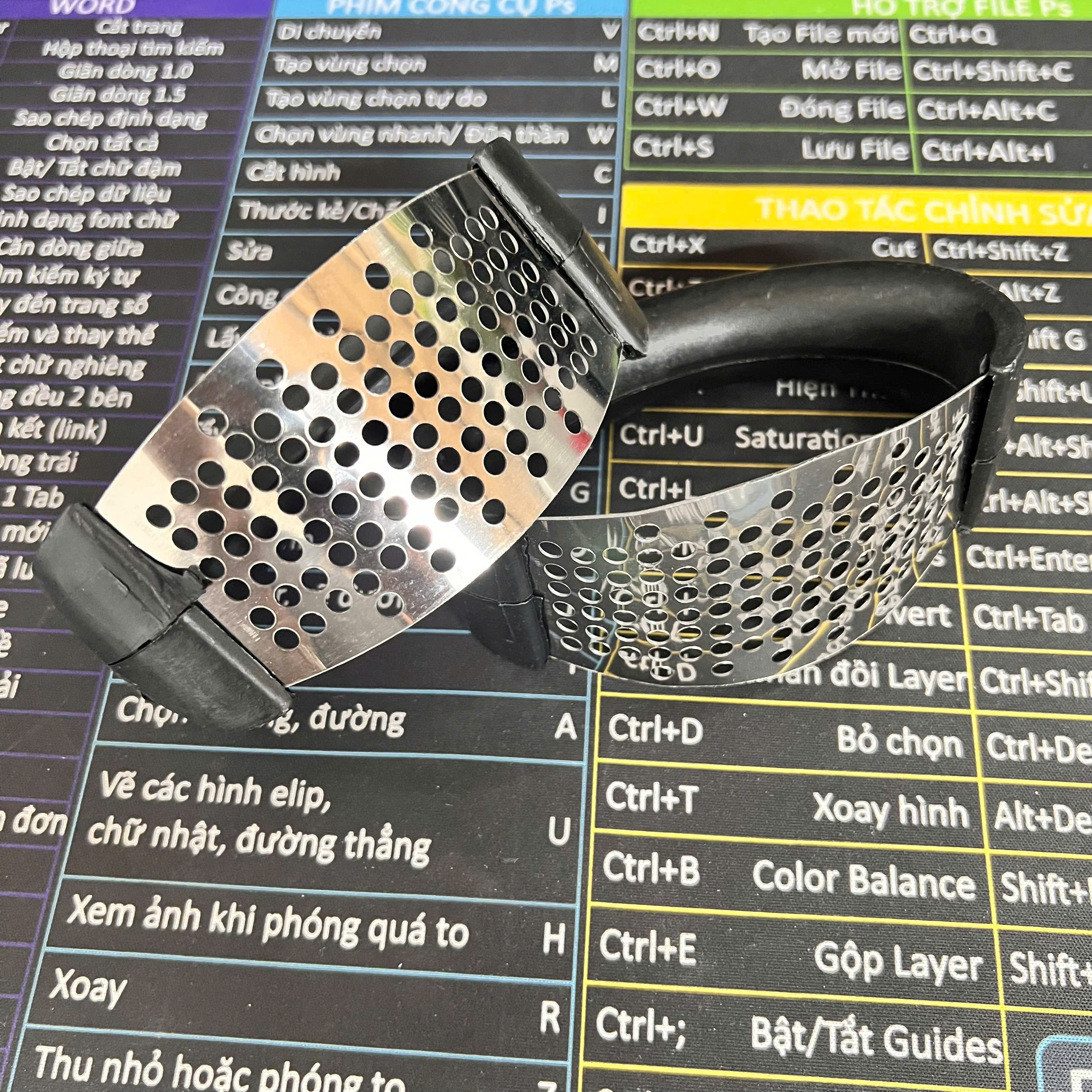 Dụng Cụ Nghiền Tỏi Bằng Inox Cầm Tay, Đa Năng, An Toàn Cho Bếp - Giá Sỉ