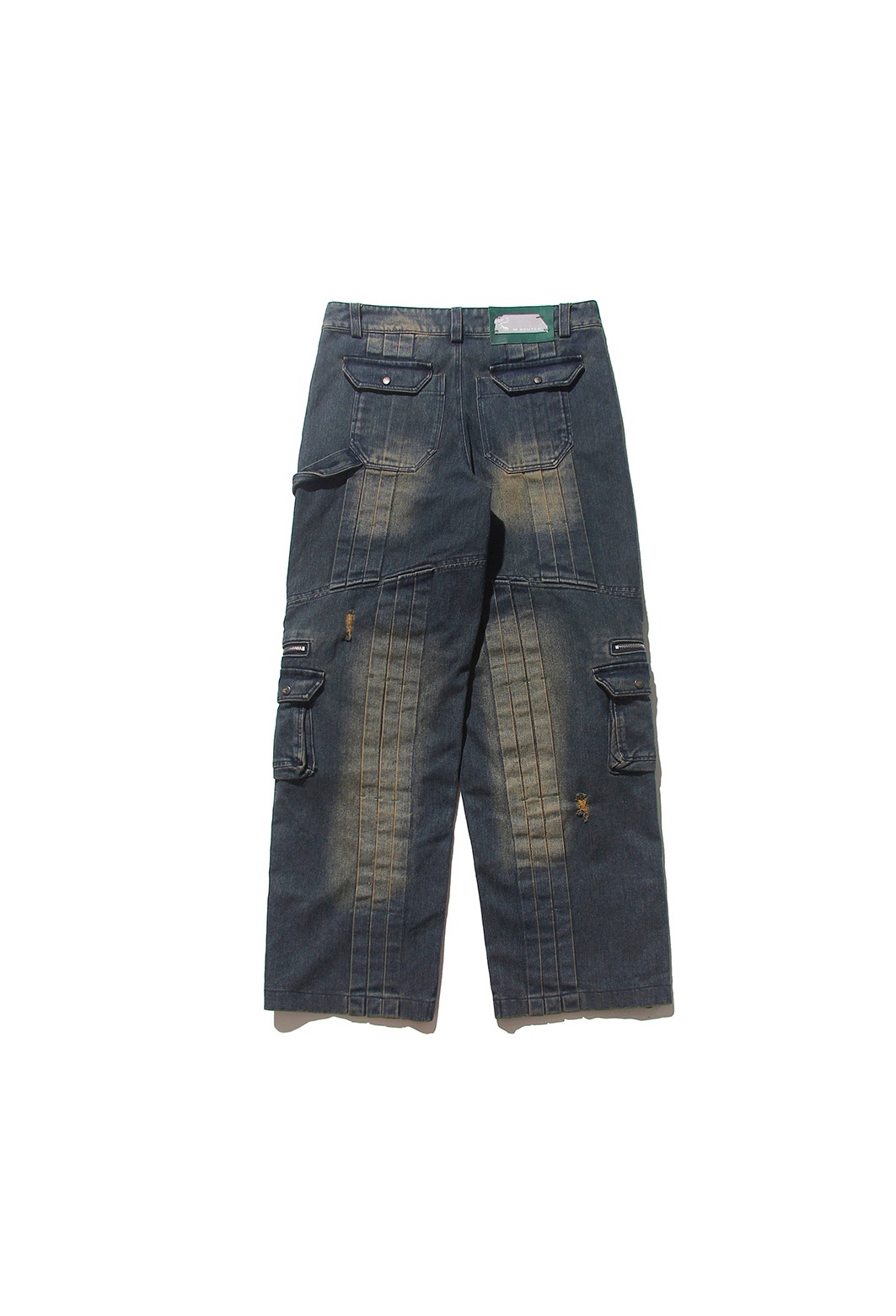 T-REDX x BEUTER® VOLVA WASHED DIRT BLUE CARGO JEANS