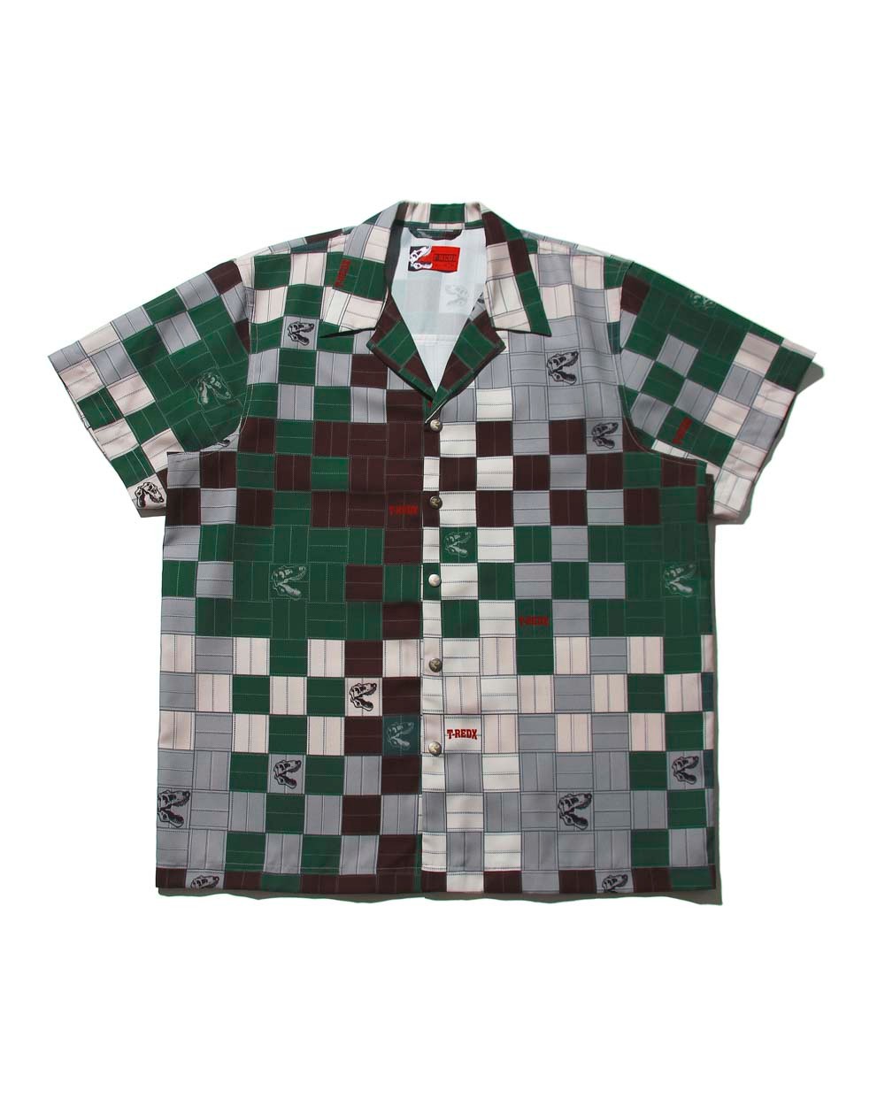 WEAVE CAMP SHIRT - Xanh Nâu