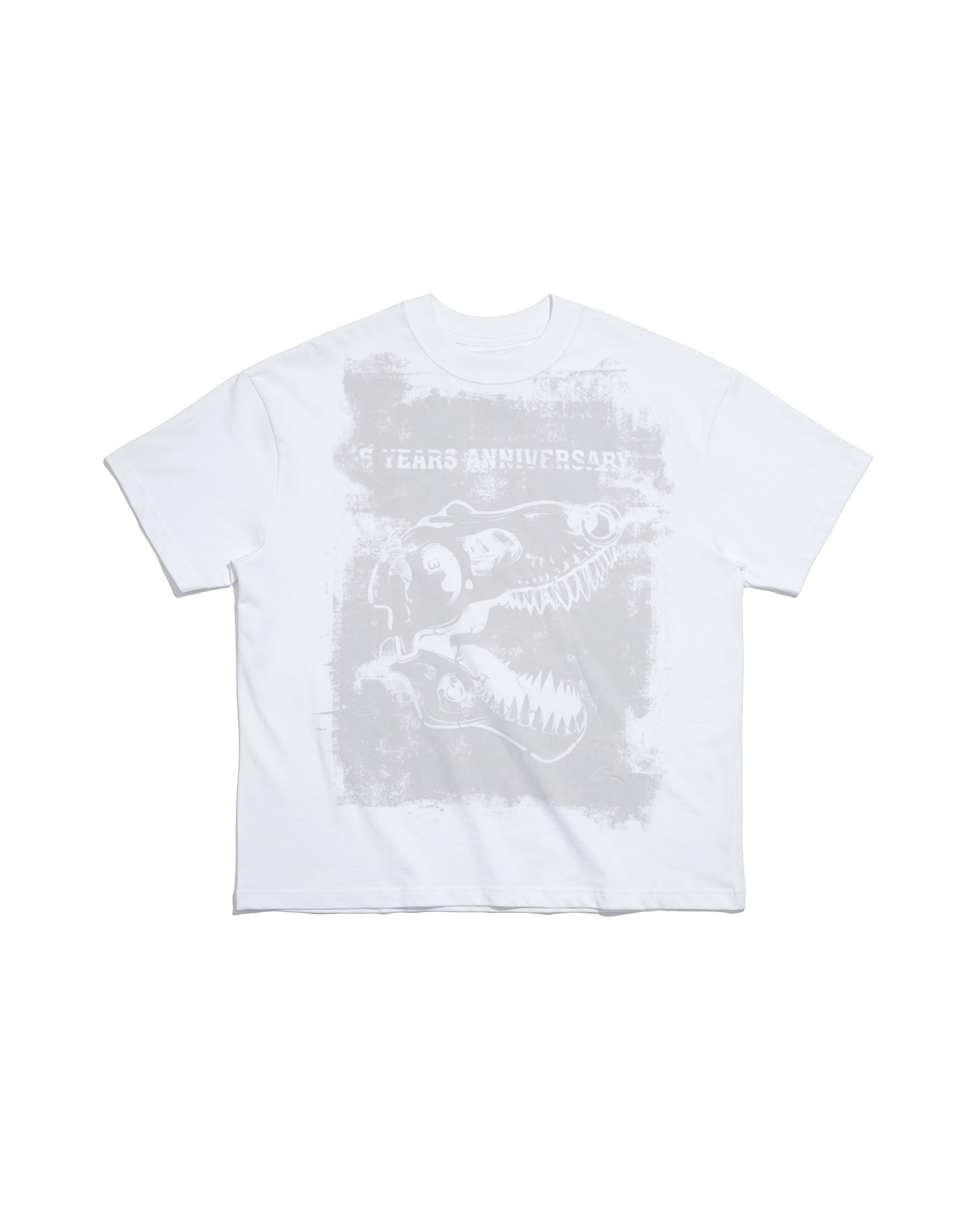 Paint Roller Boxy Tee - White