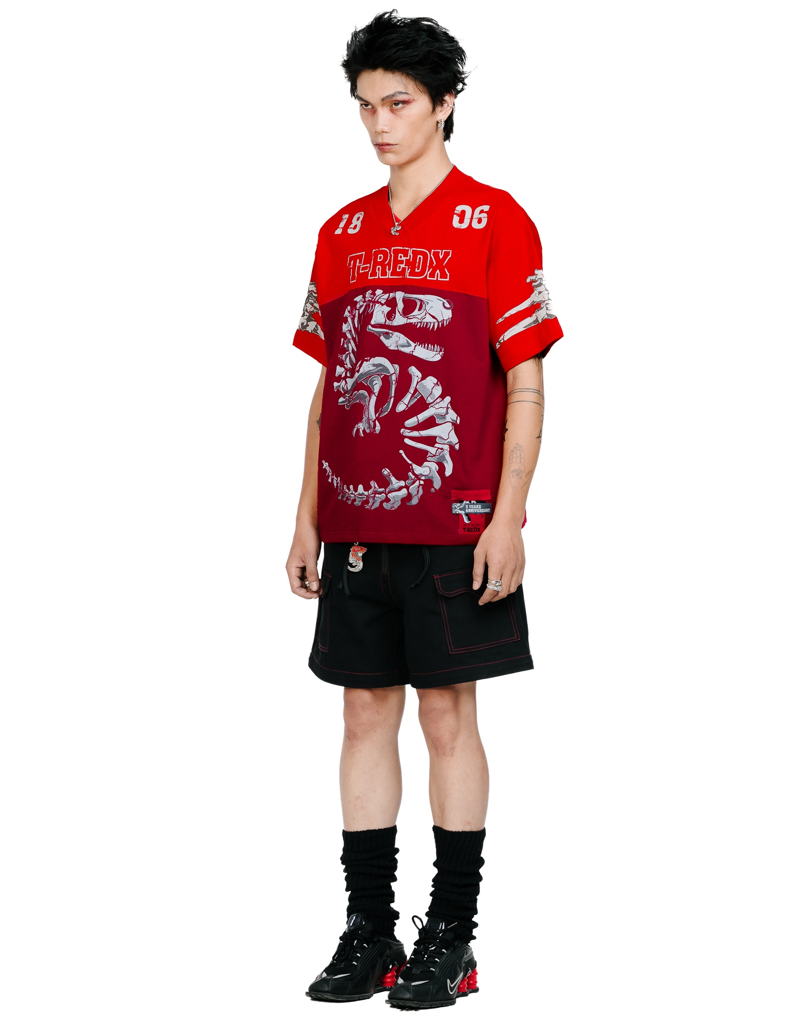 Concrete Jungle Jersey Tee - Red Garment