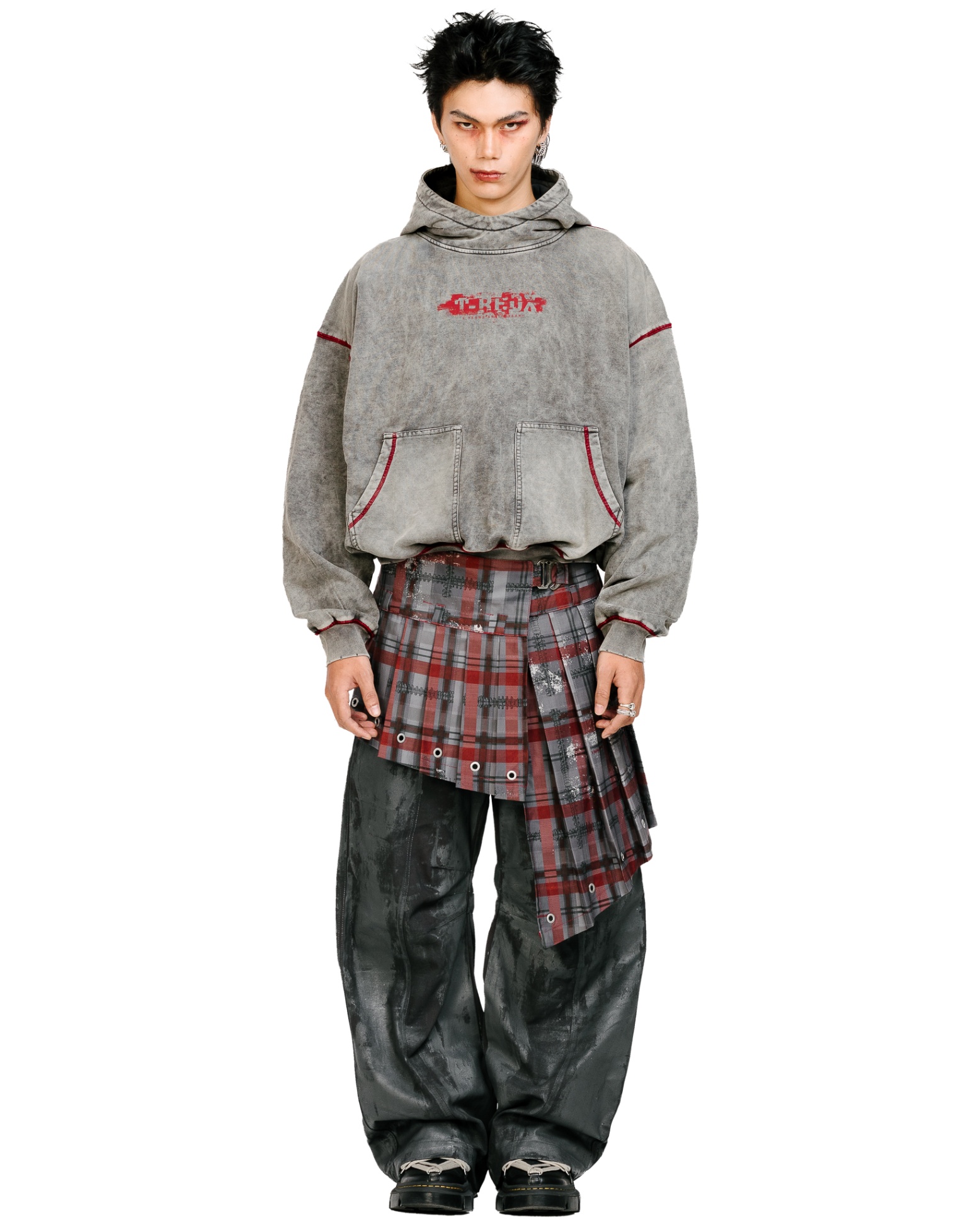 Thixotropic Wrap Pleated Skirt