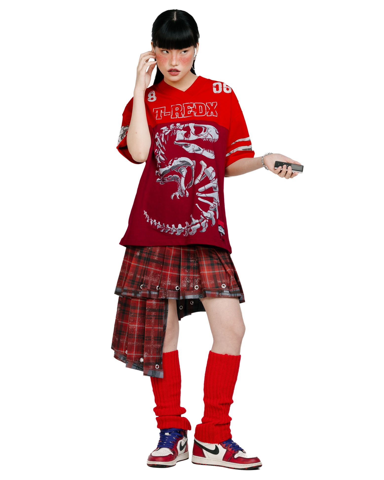 Concrete Jungle Jersey Tee - Red Garment