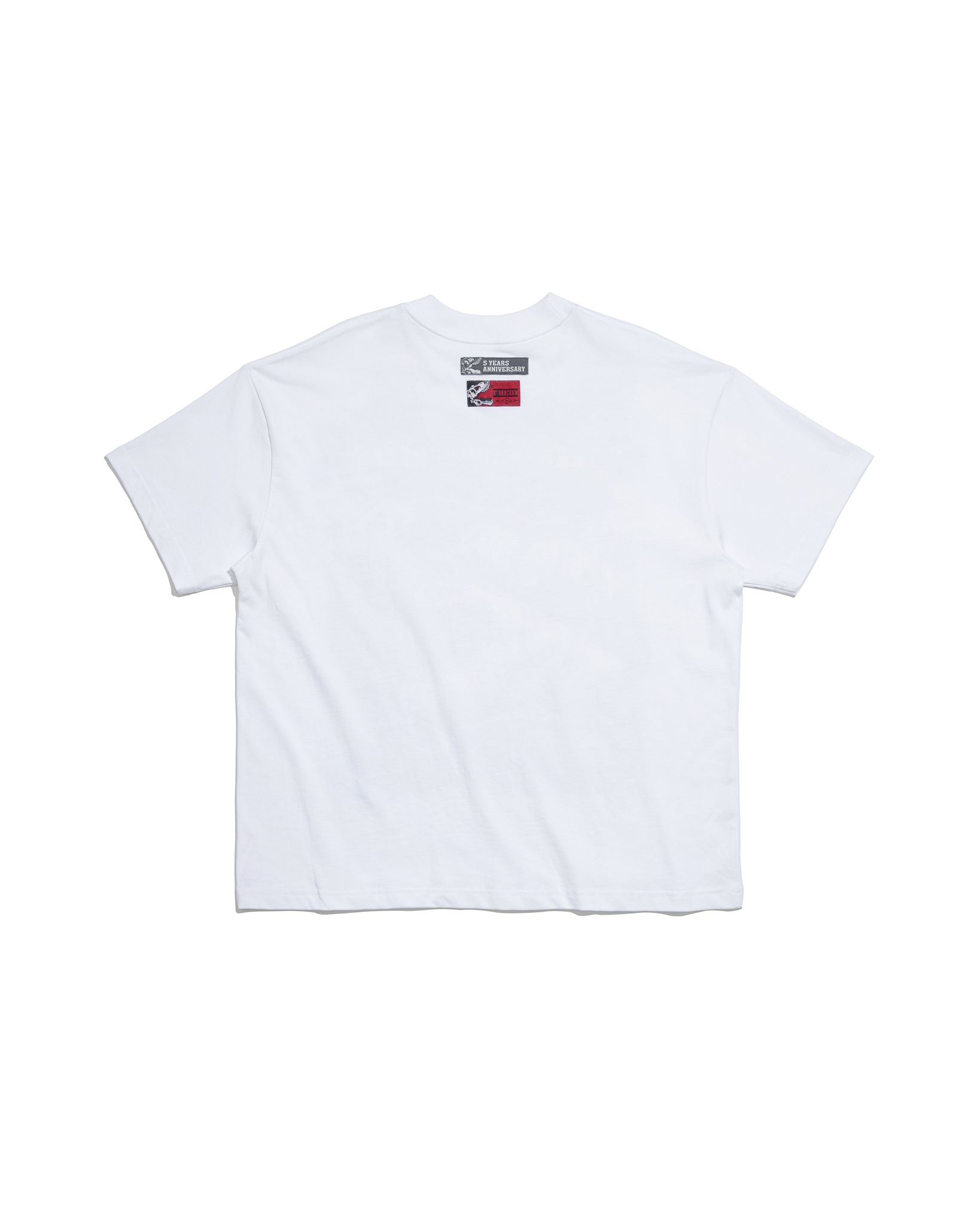 Paint Roller Boxy Tee - White