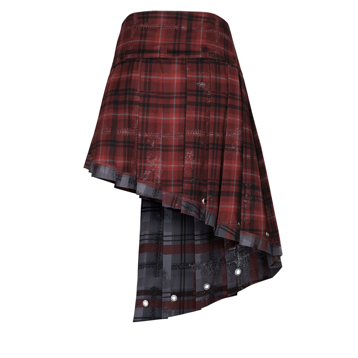 Thixotropic Wrap Pleated Skirt