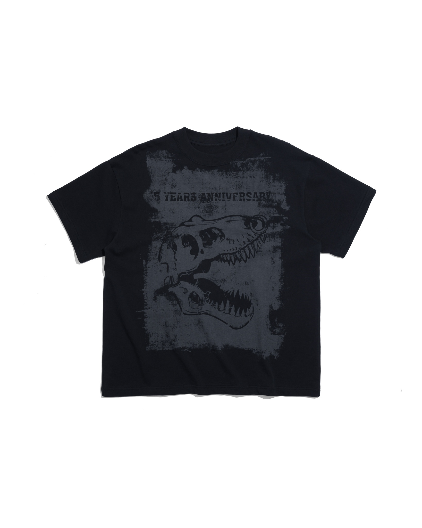 Paint Roller Boxy Tee - Black