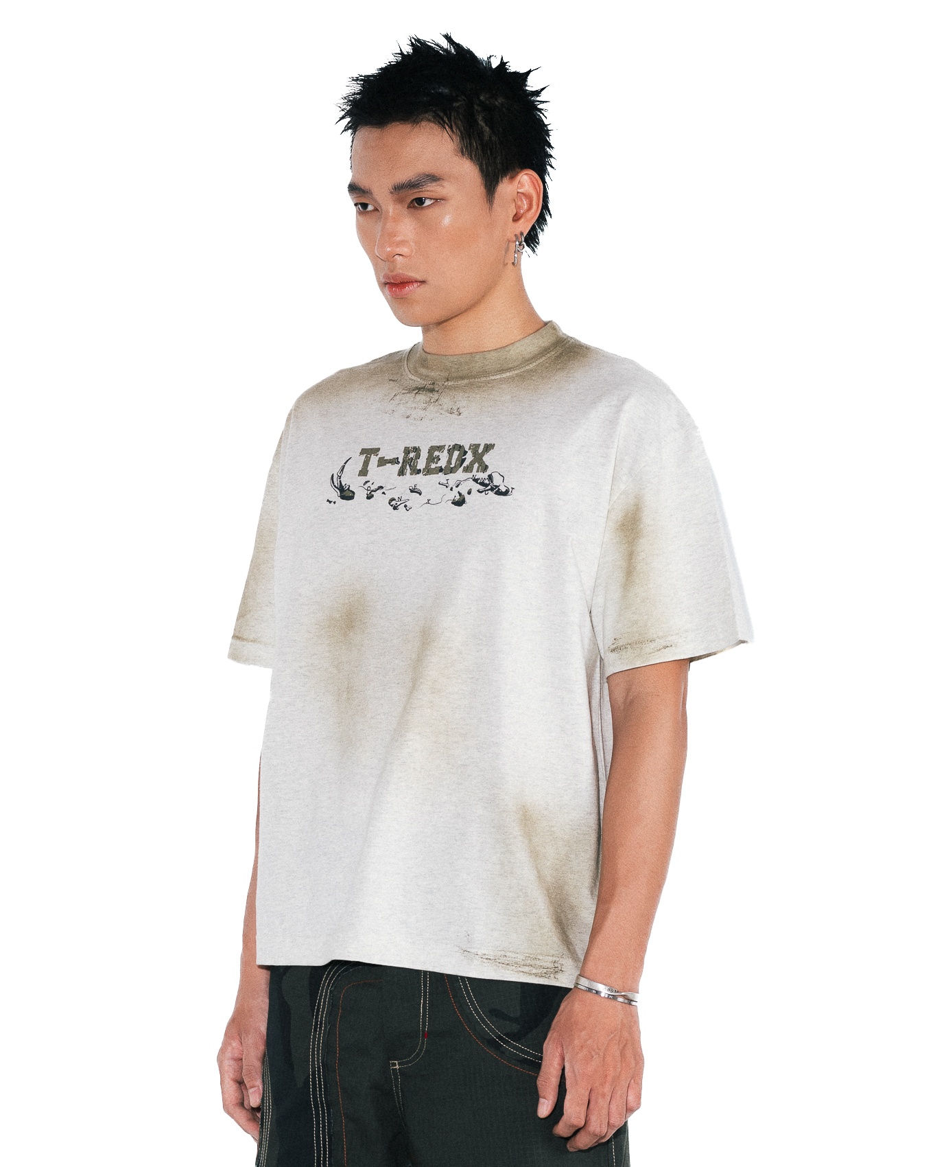 Bonedx Boxy Tee Dirt Wash