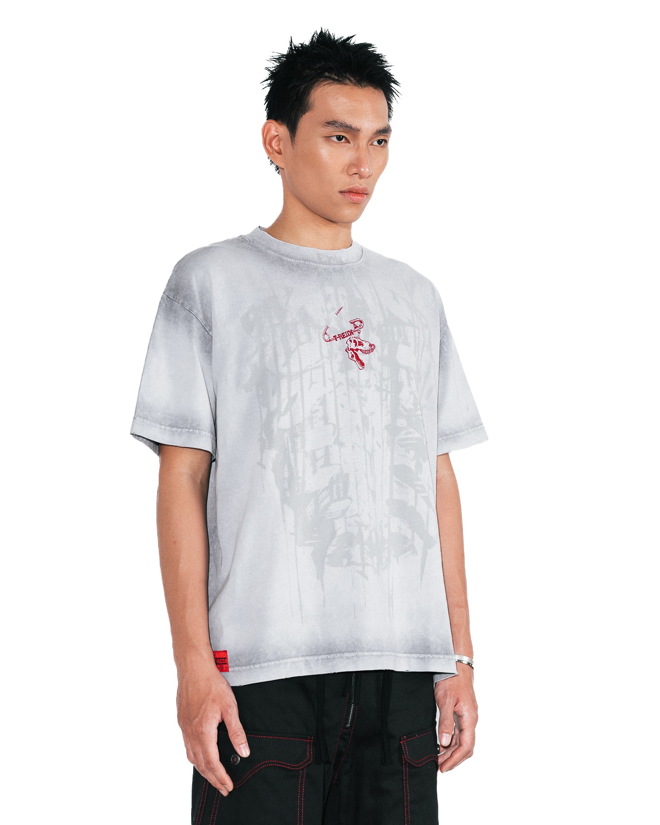Safedx:t Pin White Washed Boxy Tee