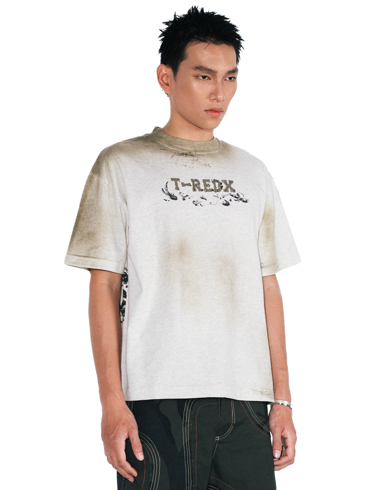 Bonedx Boxy Tee Dirt Wash