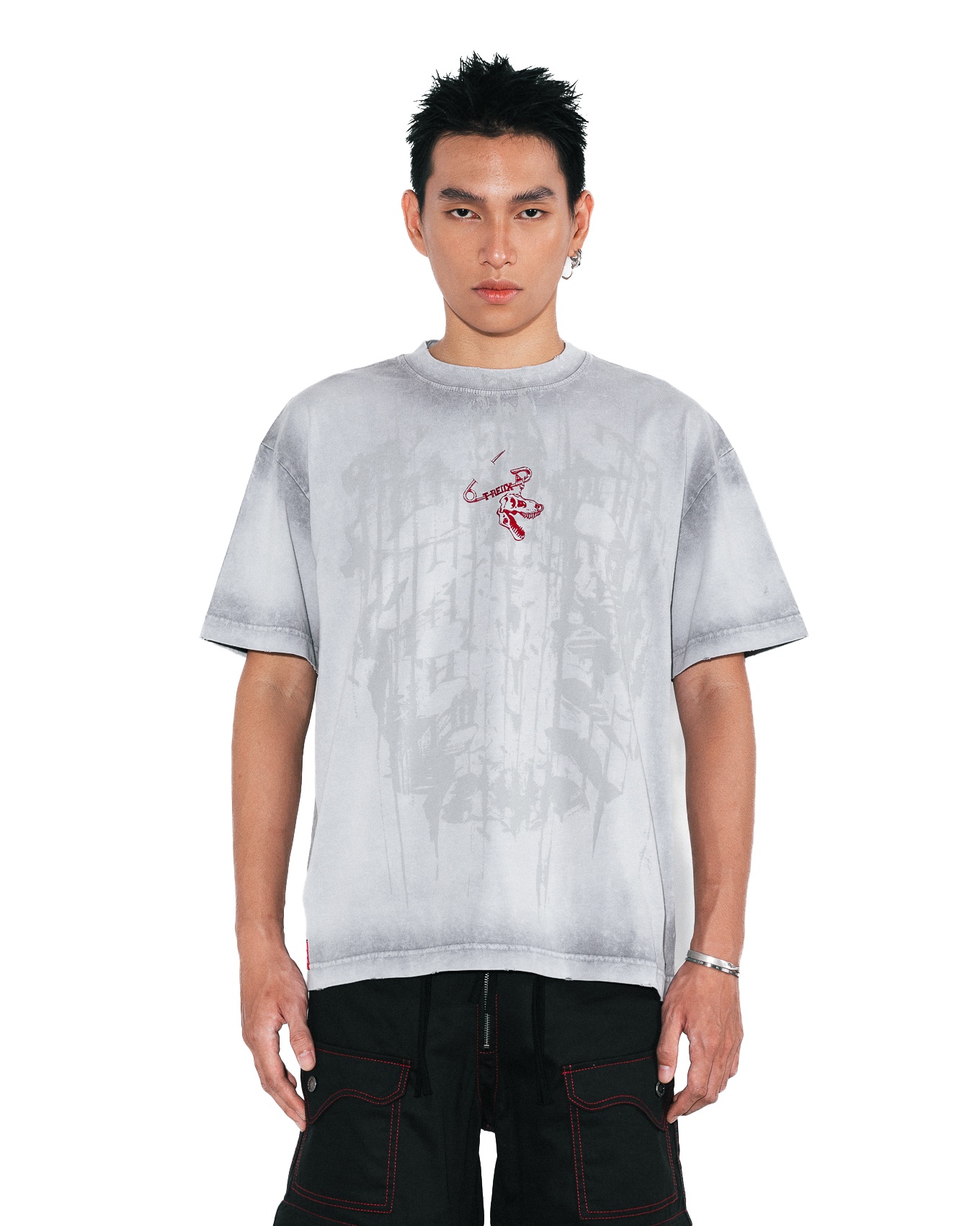 Safedx:t Pin White Washed Boxy Tee
