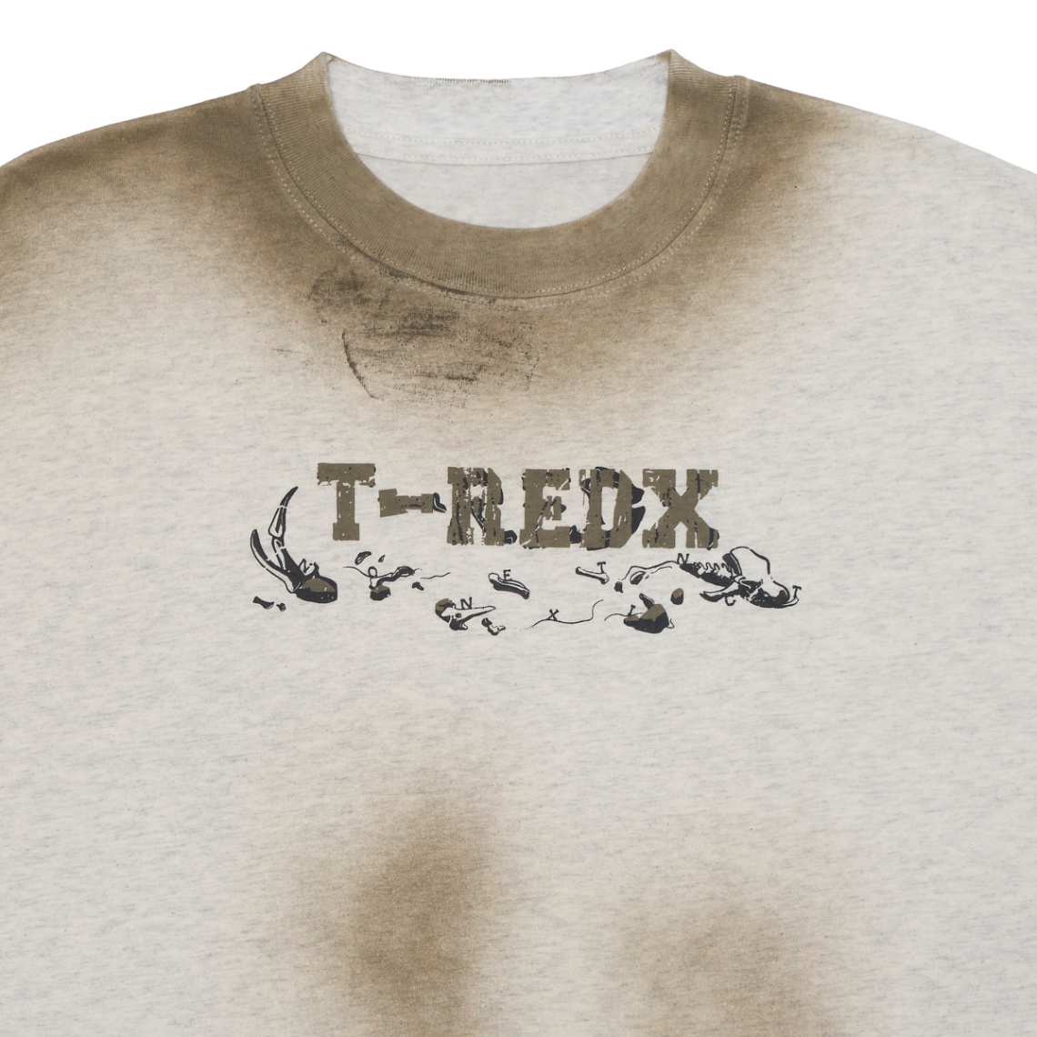 Bonedx Boxy Tee Dirt Wash