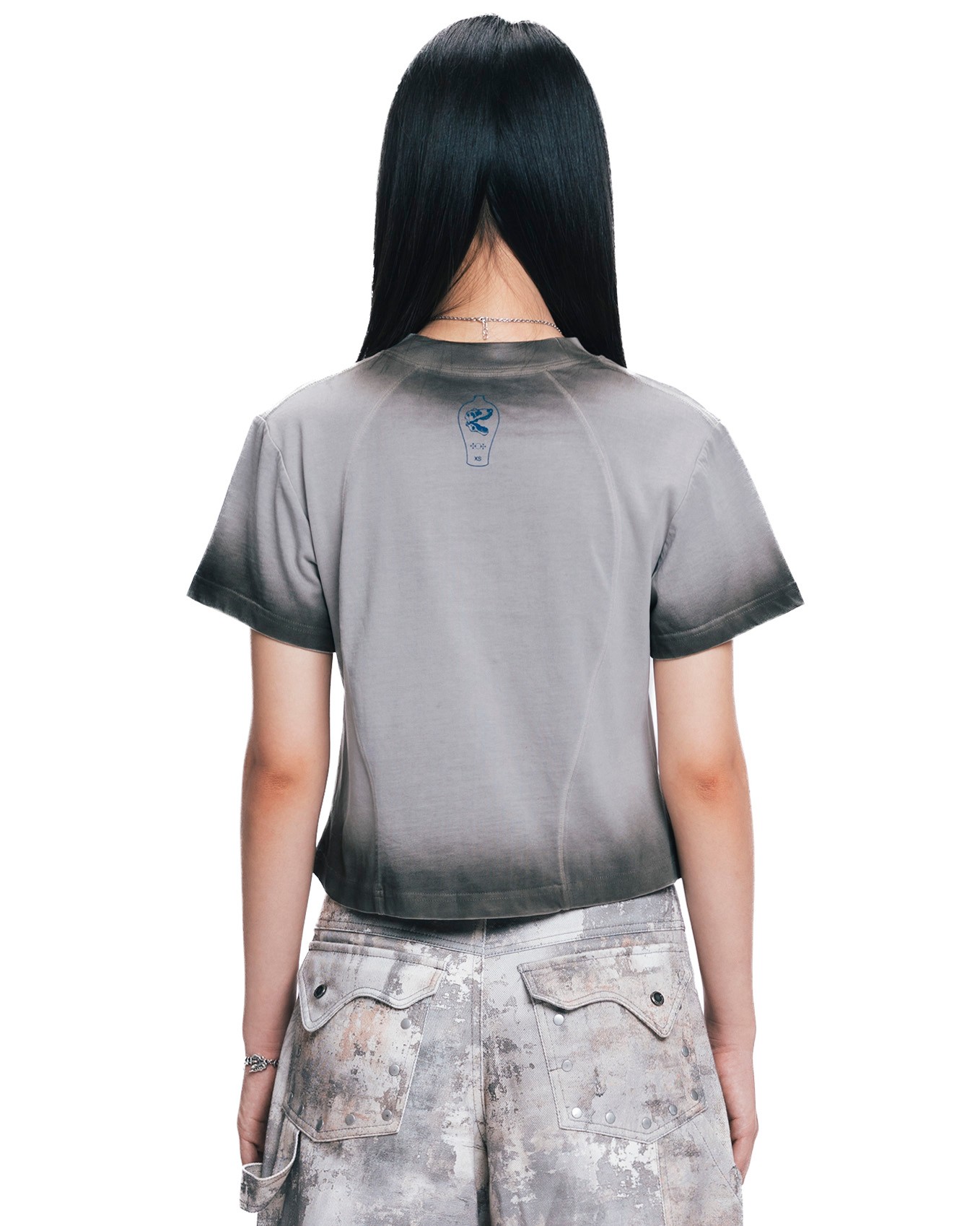 TR: Vase Baby Tee - BLUE