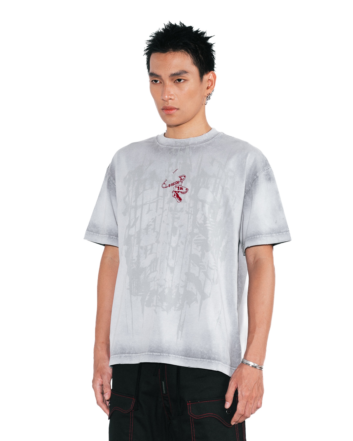 Safedx:t Pin White Washed Boxy Tee