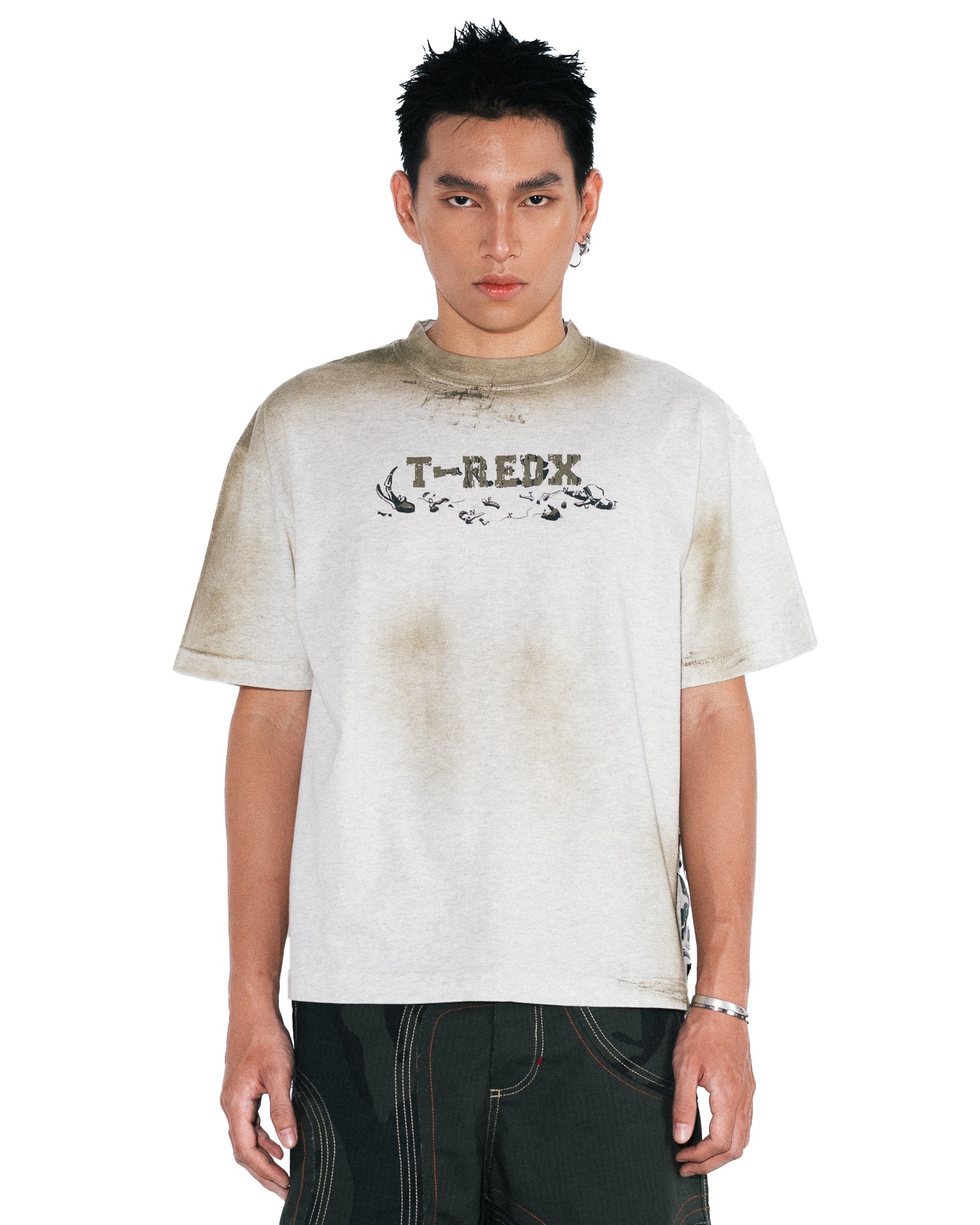 Bonedx Boxy Tee Dirt Wash