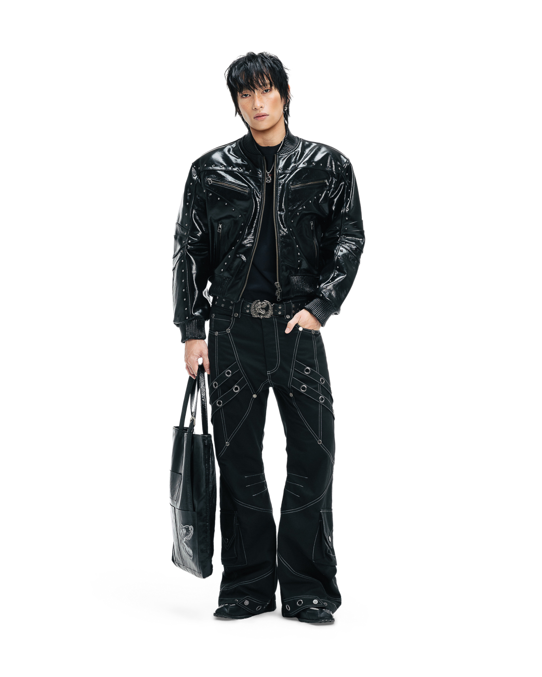ARMOREDX LEATHER JACKET - BLACK