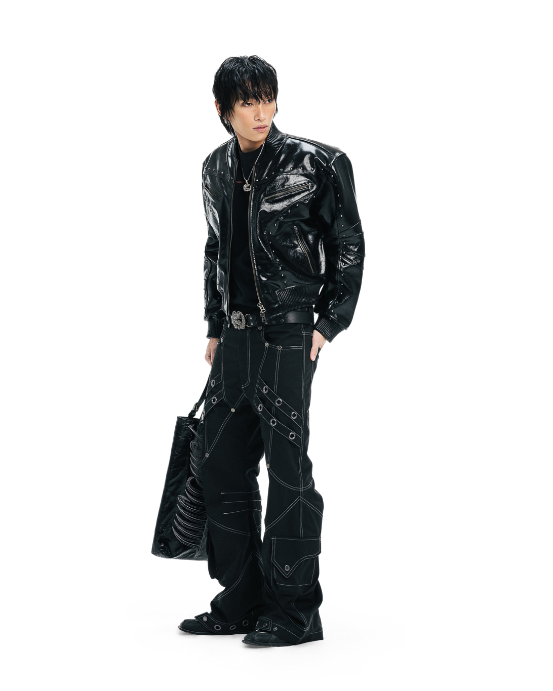 ARMOREDX LEATHER JACKET - BLACK