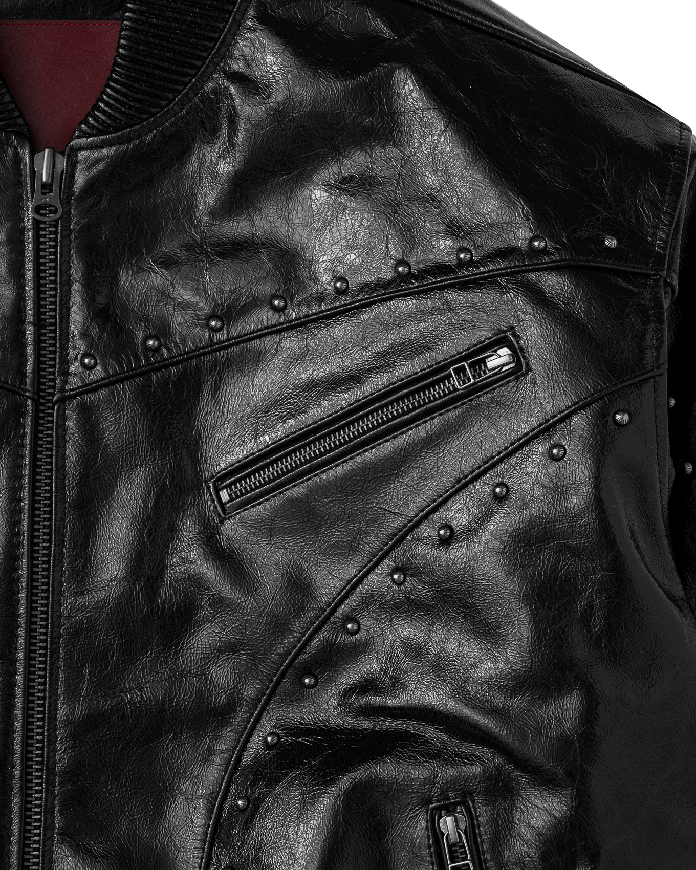 ARMOREDX LEATHER JACKET - BLACK