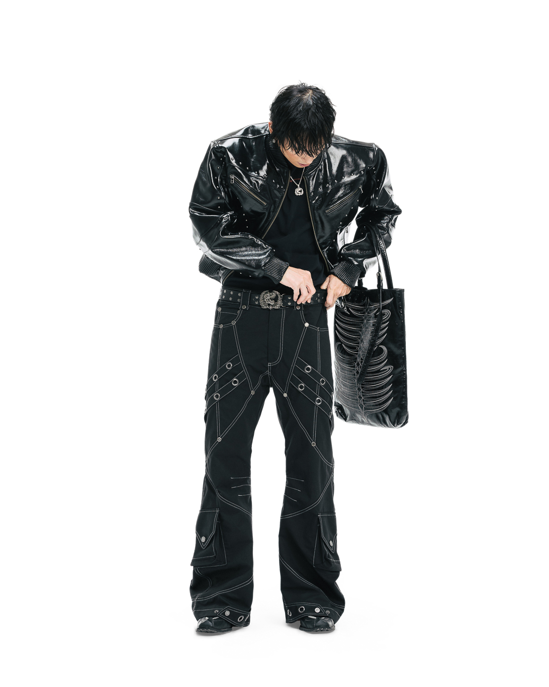 ARMOREDX LEATHER JACKET - BLACK