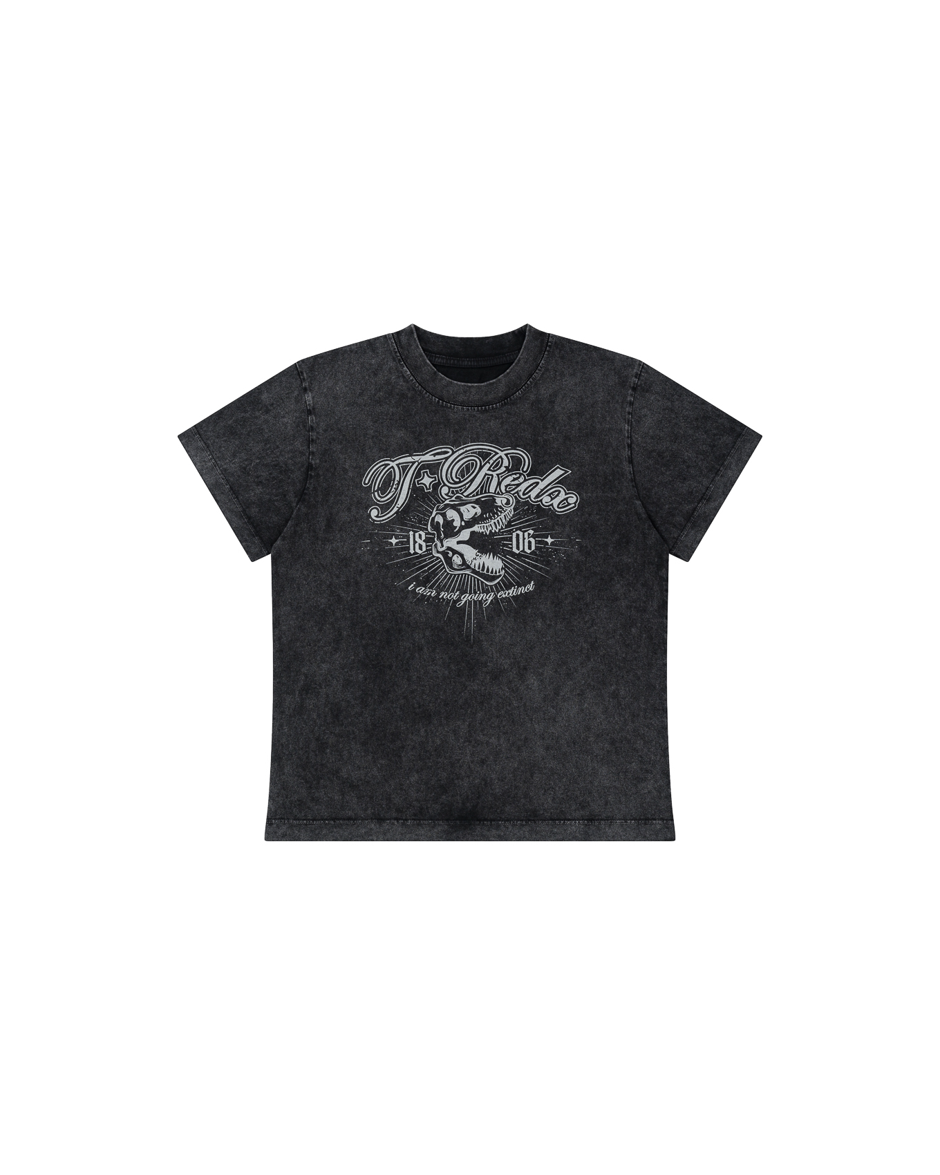 BLASTEDX WASH FITTED TEE - BLACK
