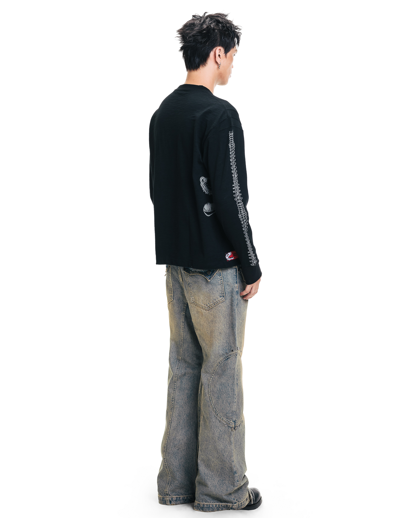 BONNIEDX SLUB LONGSLEEVE - BLACK