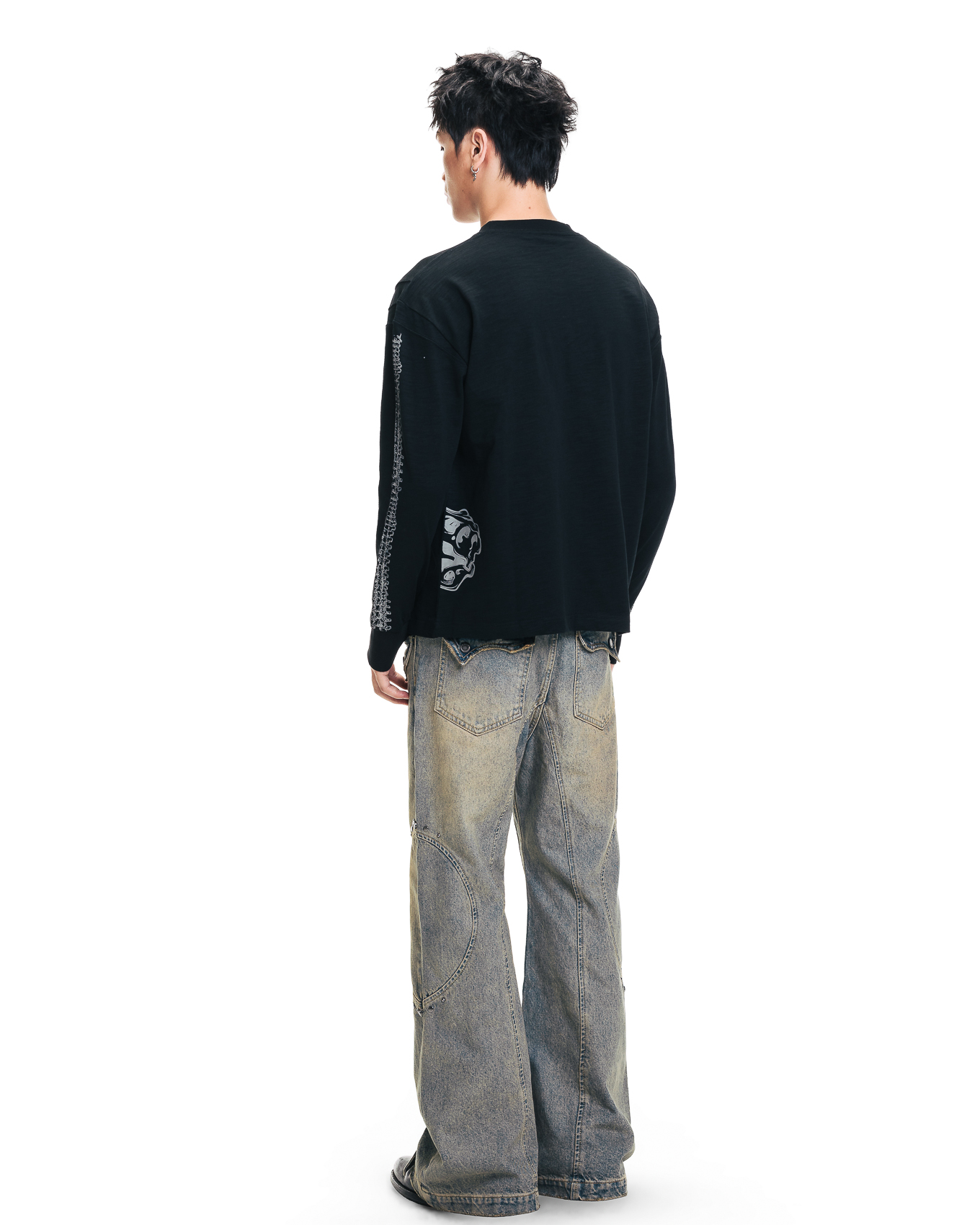 BONNIEDX SLUB LONGSLEEVE - BLACK