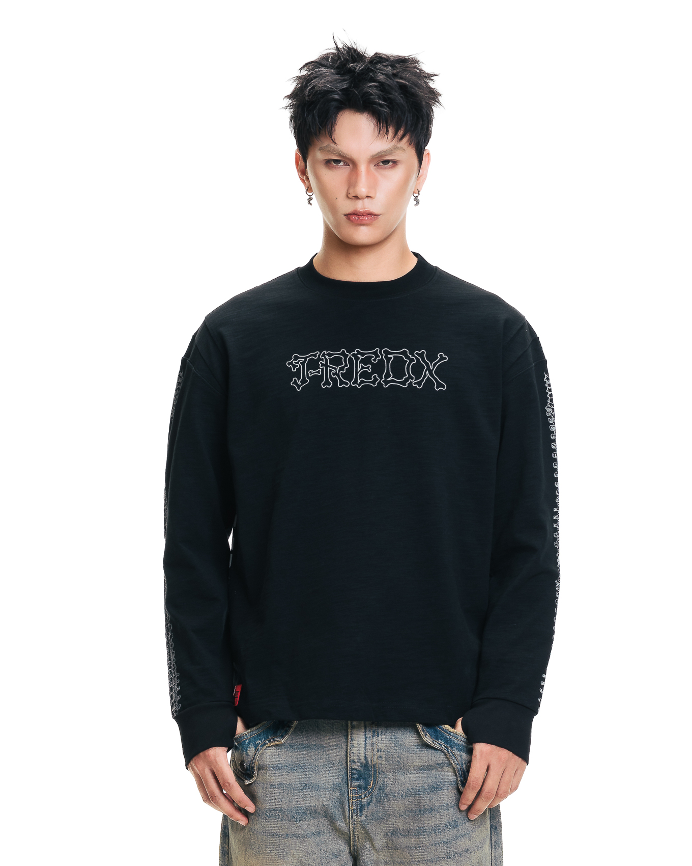 BONNIEDX SLUB LONGSLEEVE - BLACK