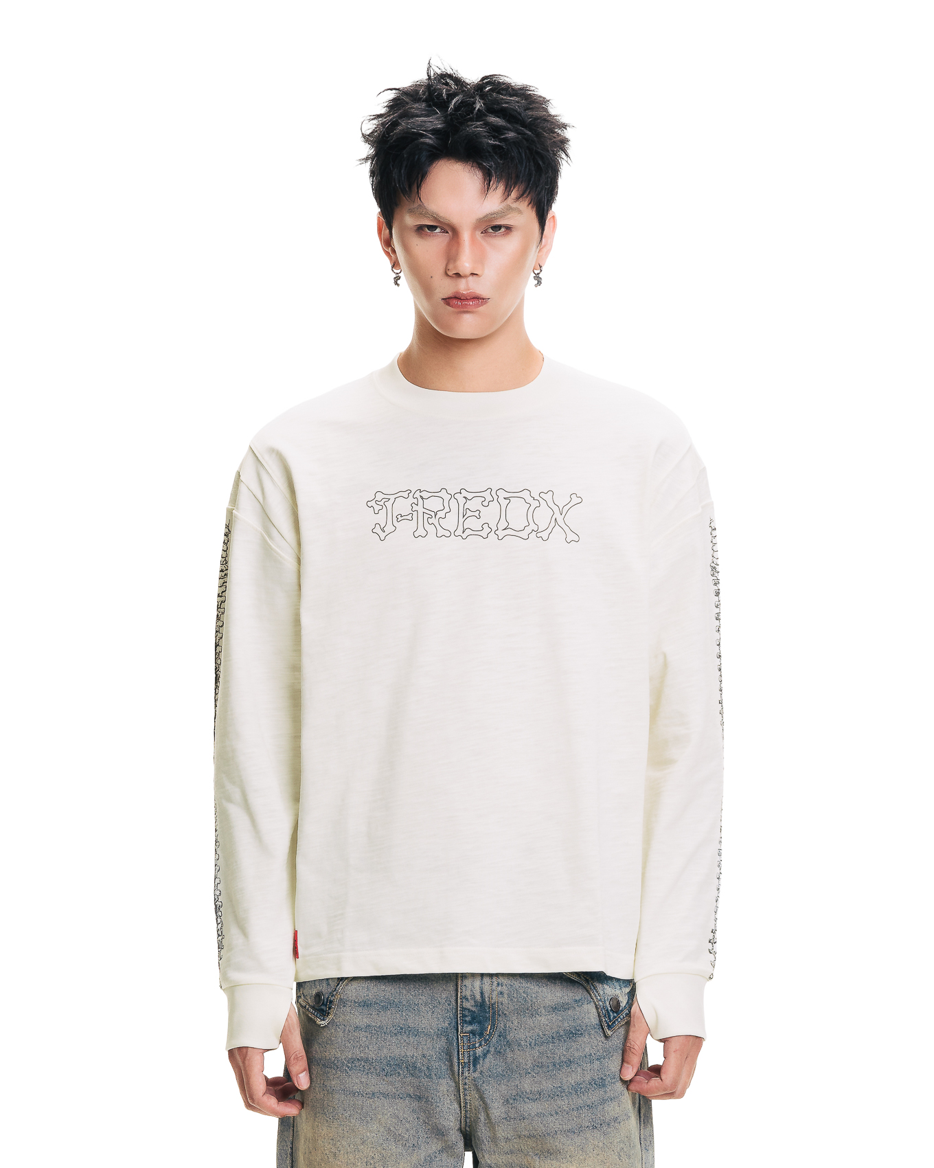 BONNIEDX SLUB LONGSLEEVE - CREAM