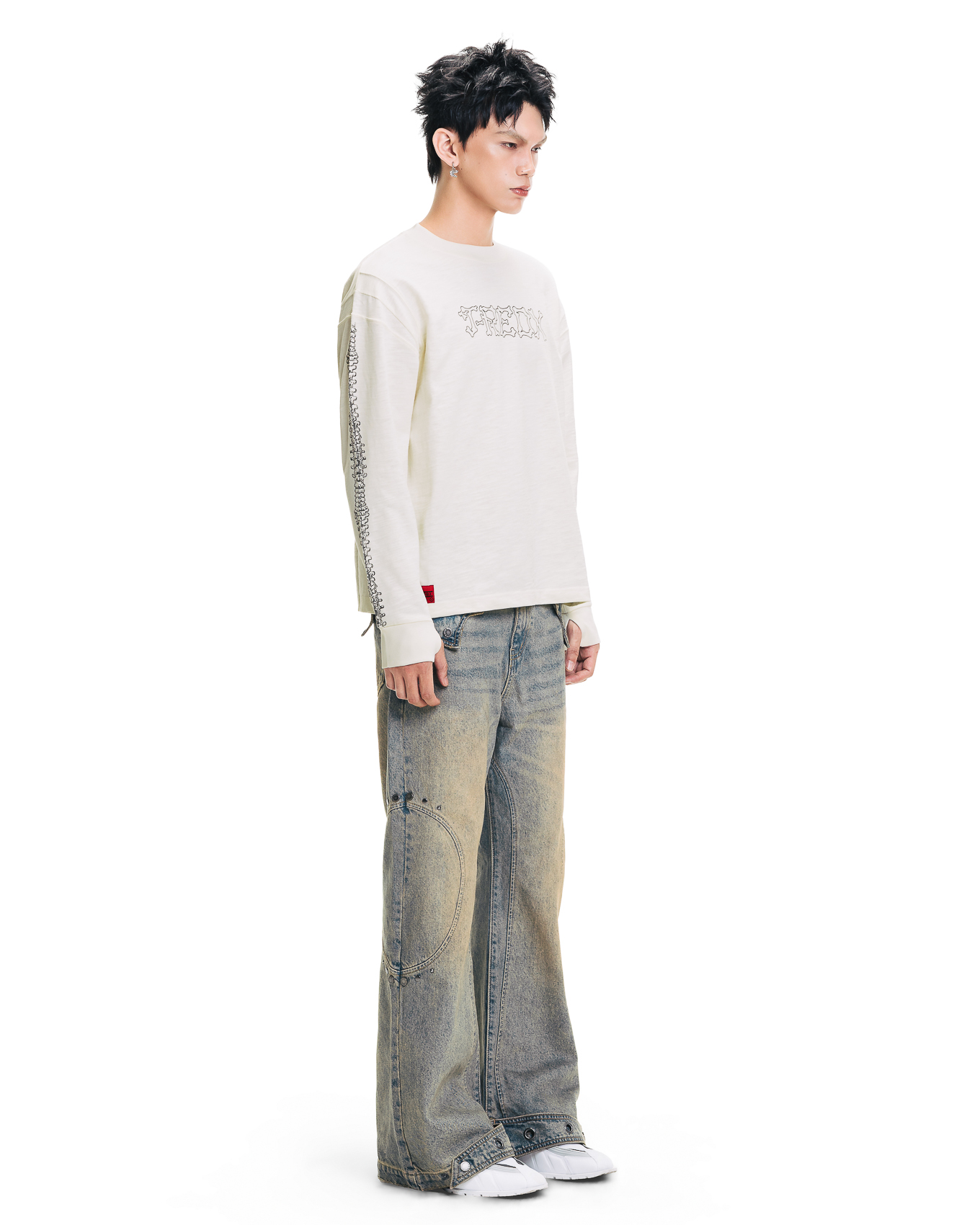 BONNIEDX SLUB LONGSLEEVE - CREAM